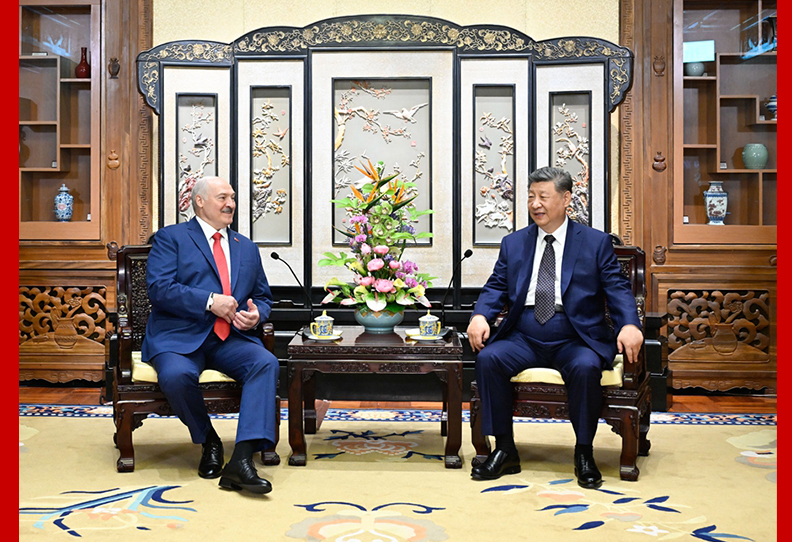 习近平会见白俄罗斯总统卢卡申科