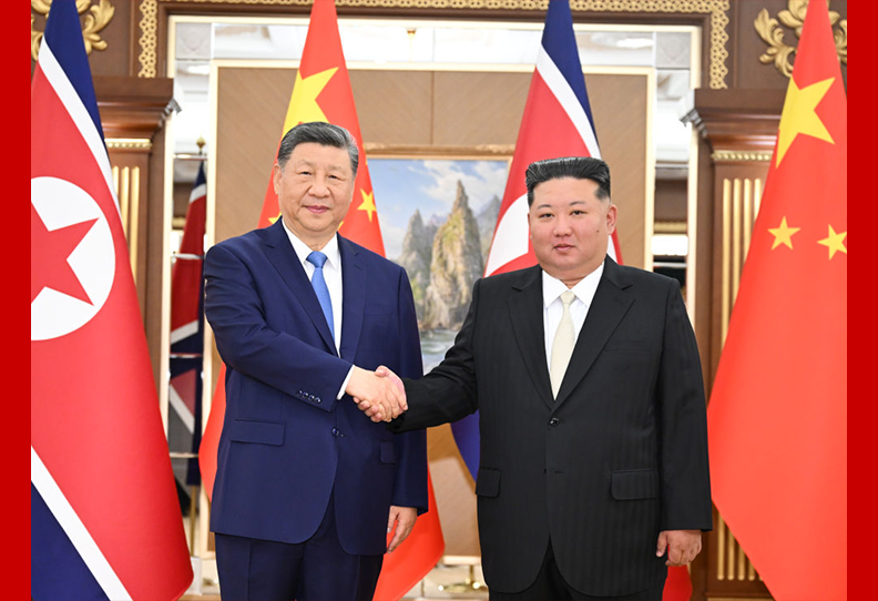 习近平同金正恩举行会谈